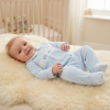 BW-13-429: Baby Boys Transport Smocked Velour All In One (NB-6 Months)